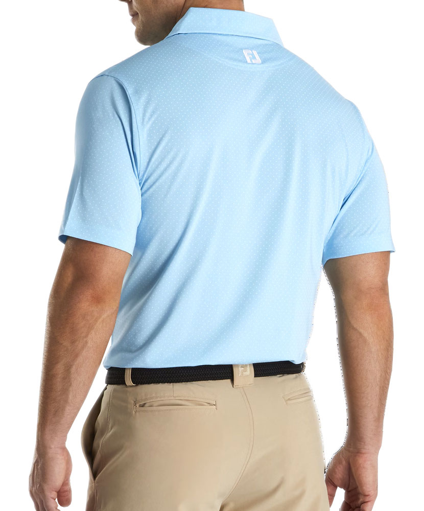Men's FootJoy Stretch Lisle Dot Print Polo Shirt